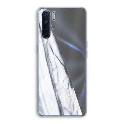 Gestreepte marmer: Oppo A91 Transparant Hoesje