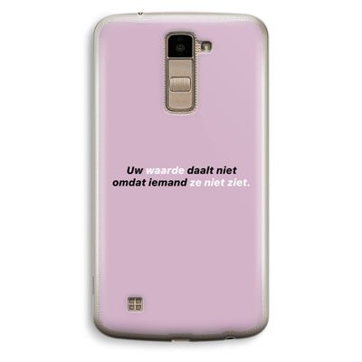 uw waarde daalt niet: LG K10 (2016) Transparant Hoesje