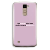 uw waarde daalt niet: LG K10 (2016) Transparant Hoesje