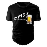 bierprint t-shirt grafisch heren katoenmix t-shirt sport klassiek shirt korte mouw comfortabel t-shirt zomer lente modeontwerper kleding Lightinthebox