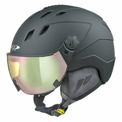 CP Corao+ skihelm zwart met meekleurend & polariserend vizier (3 Keuzes) - zeer veilig