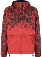 Dolce & Gabbana veste imprimée à capuche - Rouge - thumbnail