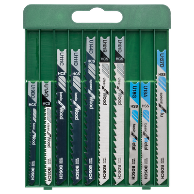 Bosch Accessoires 10-delige decoupeerzaagbladenset U-schacht - 2609256775