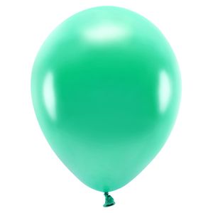 100x Milieuvriendelijke ballonnen groen 26 cm voor lucht of helium   -