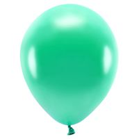 100x Milieuvriendelijke ballonnen groen 26 cm voor lucht of helium   -