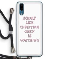 Christian Grey: Huawei P20 Transparant Hoesje met koord