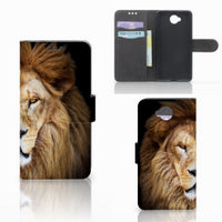 Microsoft Lumia 650 Telefoonhoesje met Pasjes Leeuw