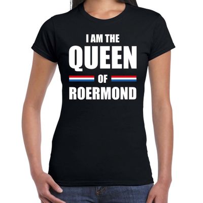 I am the Queen of Roermond Koningsdag t-shirt zwart voor dames I am the Queen of Roermond Koningsdag t-shirt zwart voor dames