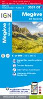 Wandelkaart - Topografische kaart 3531OTR Megève | IGN - Institut Géographique National - thumbnail
