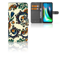 Wallet Case Motorola Moto G9 Play | E7 Plus Barok Flower - thumbnail