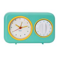 Fisura Retro Keuken Timer & Klok - Turquoise