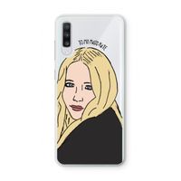 Mary Kate: Samsung Galaxy A70 Transparant Hoesje