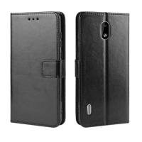 Retro Crazy Horse textuur horizontale Flip lederen case voor Motorola Moto One Pro met houder & kaartsleuven & fotolijstjes (zwart)
