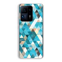 Gekleurde driehoekjes blauw: Xiaomi Mi Mix 4 Transparant Hoesje