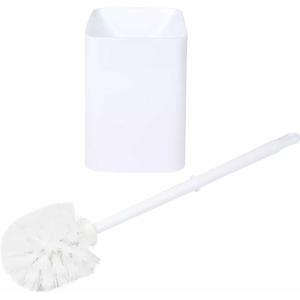 Benson Toiletborstel met houder - wit - kunststof - WC borstel - 41 cm