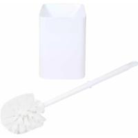 Benson Toiletborstel met houder - wit - kunststof - WC borstel - 41 cm
