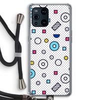 8-bit N°9: Oppo Find X3 Transparant Hoesje met koord