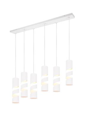Trio 6-lichts koker hanglampStream wit - 364000631