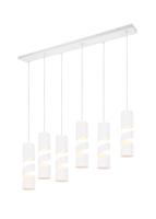 Trio 6-lichts koker hanglampStream wit - 364000631