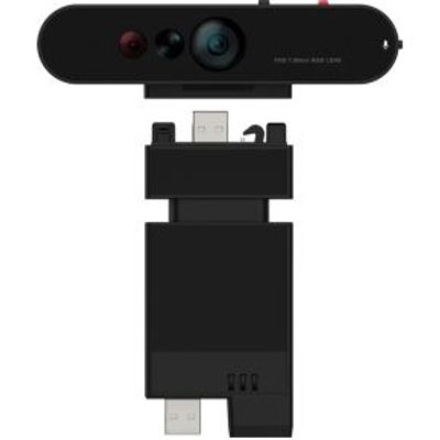Lenovo ThinkVision MC60 (S) webcam 1920 x 1080 Pixels USB 2.0 Zwart