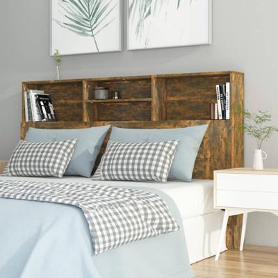 Hoofdbordkast 160x19x103,5 cm gerookt eikenkleurig