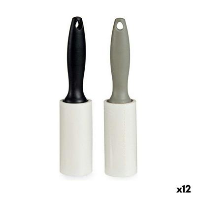 Pluisverwijderend Wiel Zwart Grijs 5 x 22 x 5 cm (12 Stuks)