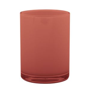 MSV Badkamer drinkbeker Aveiro - PS kunststof - terracotta - 7 x 9 cm   -