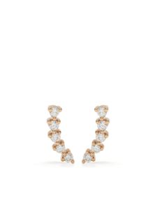 Dana Rebecca Designs puces d'oreilles en or rose 14ct pavées de diamants