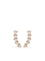 Dana Rebecca Designs puces d'oreilles en or rose 14ct pavées de diamants