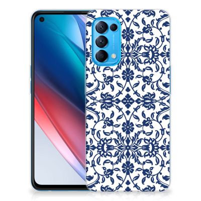OPPO Find X3 Lite | Reno5 5G TPU Case Flower Blue