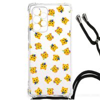 Doorzichtige Silicone Hoesje voor Samsung Galaxy A53 Katten Emojis