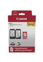Canon Inktcartridge PG-545 / CL-546 Value Pack Origineel 2-pack Zwart, Cyaan, Magenta, Geel 8287B008