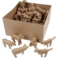 Creativ Company Boerderijdieren, h: 8-12 cm, 60 stuk/ 1 doos Creativ Company Boerderijdieren, h: 8-12 cm, 60 stuk/ 1 doos