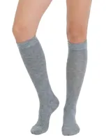 Yellowmoon kinder/dames kniekous 1 paar - Hoge katoeken sokken