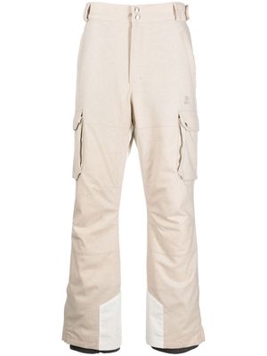 Brunello Cucinelli pantalon taille-haute à poches cargo - Tons neutres