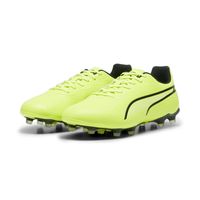 PUMA King Match Gras / Kunstgras Voetbalschoenen (MG) Geel Zwart - thumbnail