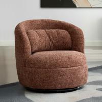 Livingfurn Draaifauteuil 'Britt' kleur Bordeaux