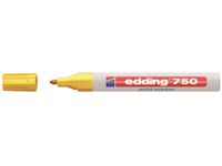 Viltstift edding 750 lakmarker rond geel 2-4mm - thumbnail