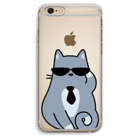Cool cat: iPhone 6 Plus / 6S Plus Transparant Hoesje