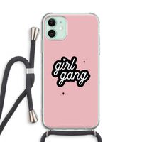 Girl Gang: iPhone 11 Transparant Hoesje met koord