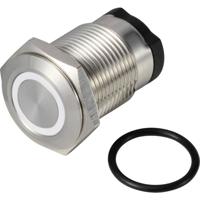 TRU COMPONENTS TC-13224160 ONPOW6316F-10E/Q/W/12V/S Druktoets 36 V DC/AC 2 A 1x uit/(aan) Moment Wit IP65 1 stuk(s)