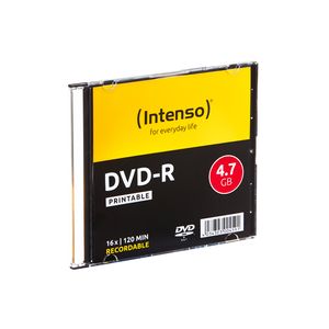 Intenso 4801652 DVD-R disc 4.7 GB 10 stuk(s) Slimcase Bedrukbaar