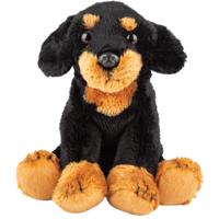 Suki Gifts pluche knuffeldier hond - Teckel - 13 cm - Honden knuffels