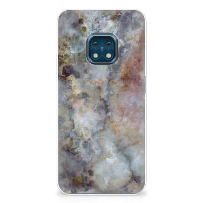 Nokia XR20 | TPU | Siliconen hoesje | Marmer Grijs