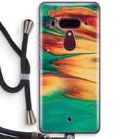 Green Inferno: HTC U12+ Transparant Hoesje met koord