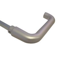 Ivana aluminium deurkrukken - Economy 408 zwaar - F1 - deurdikte 38-43 mm - 43775