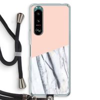 A touch of peach: Sony Xperia 5 III Transparant Hoesje met koord