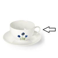 DIBBERN - Impression Blue Flower Classic - Ontbijtkop 0,32l