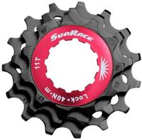 Shimano Sunrace sluitring met kransjes 12v 11/13/15t zwart