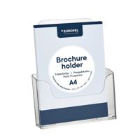 Folderhouder europel a4 tafel/wand 41mm acryl